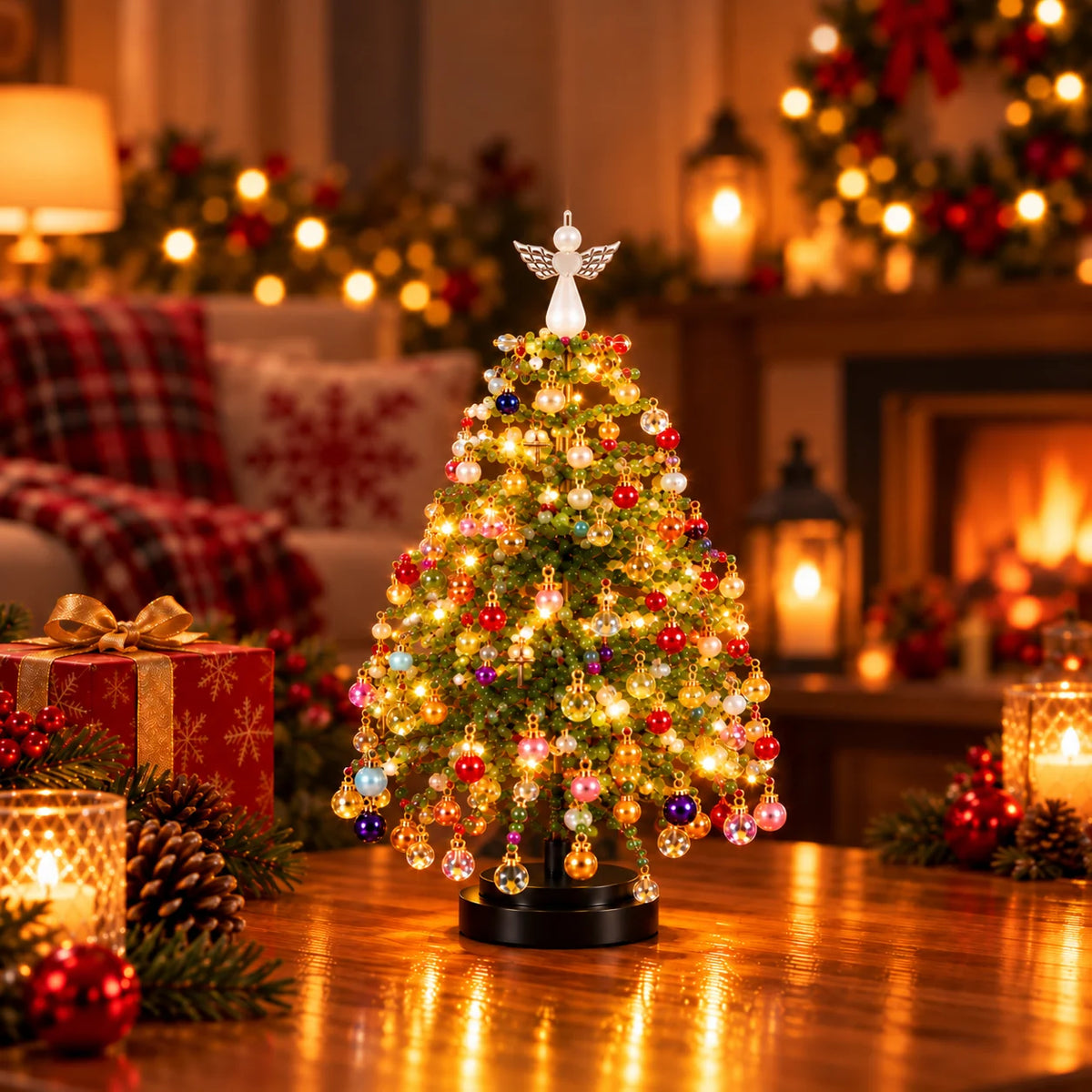 きらりツリー™｜光るビーズのクリスマスツリー手作りキット