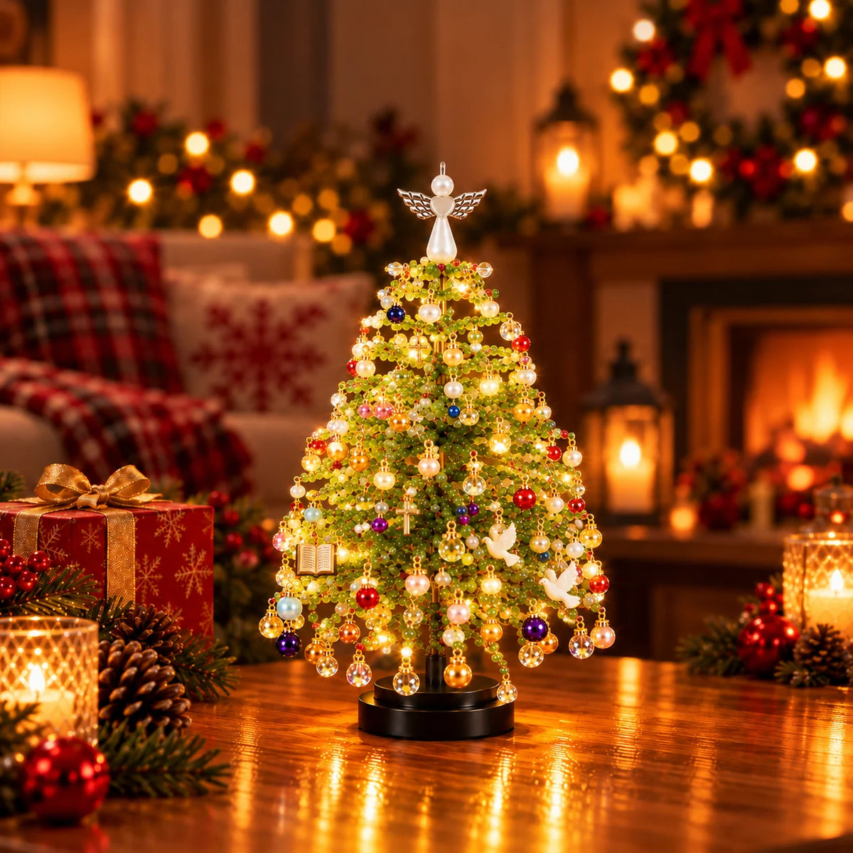 きらりツリー™｜光るビーズのクリスマスツリー手作りキット